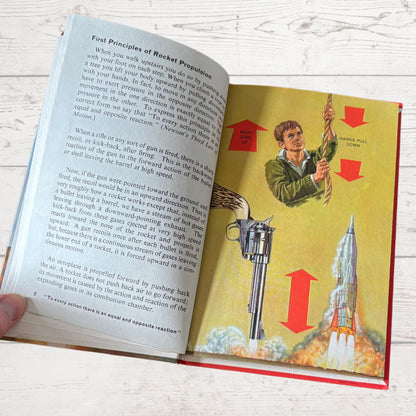 Vintage 1970s ladybird book, How it Works, The Rocket. Series 654