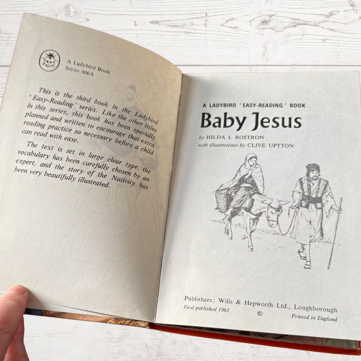 Baby Jesus. Vintage 1970s ladybird Book. The Christmas Story.Series 606A