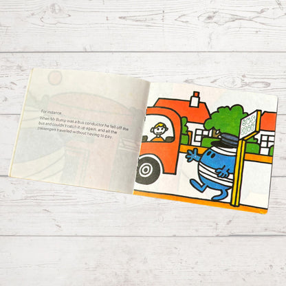 Mr. Bump by Roger Hargreaves. Original 1970s The Mr Men series. 1971 edition. Great gift idea