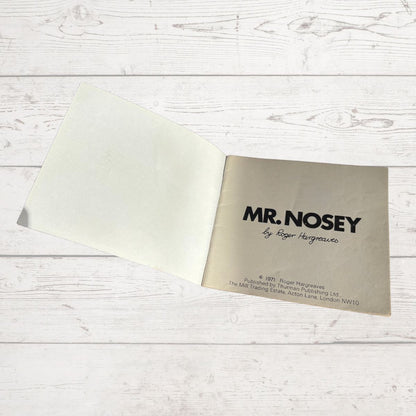 Mr. Nosey by Roger Hargreaves. The Mr Men series. Original 1970s Book