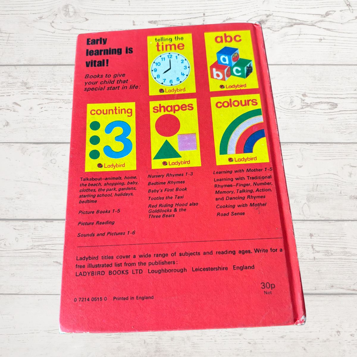 Shapes.Vintage Early Learning Ladybird Book. 1978 Edition. Series 563