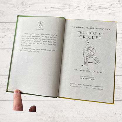 The Story of Cricket. 1960s Vintage Ladybird Book.Series 606C. Great Gift Idea