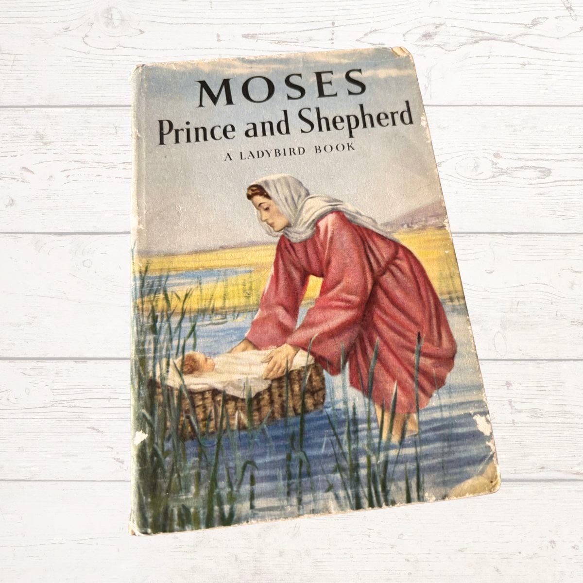 Vintage Ladybird book Moses Prince and Shepherd on a white background 
