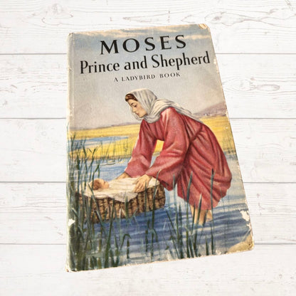 Vintage Ladybird book Moses Prince and Shepherd on a white background 