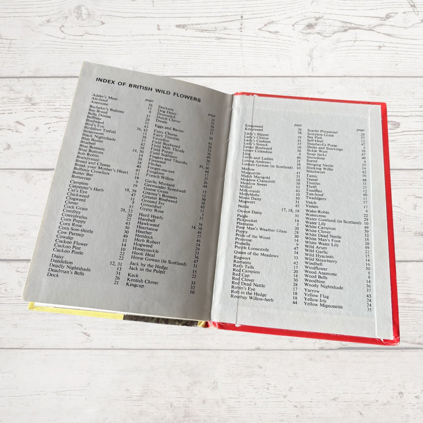 British Wild Flowers. 1970s Vintage Ladybird Book. Series 727. Great Gift Idea