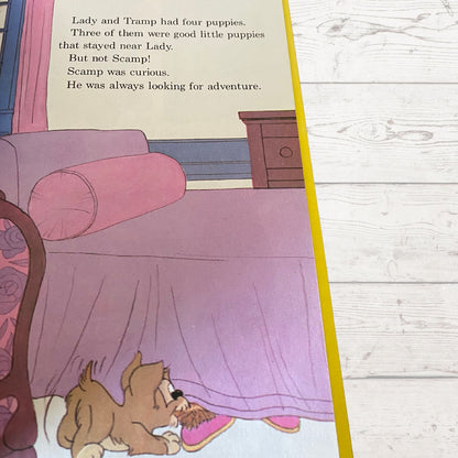 The Lady  and The Tramp vintage picture story  book, Walt Disney Productions,  All is Well That Ends Well , 1979.  Great gift idea