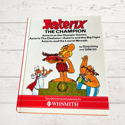 Asterix hard back vintage book - 4 stories 