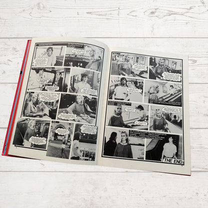 Vintage Jackie Annual 1986 photo story Open on a white background 