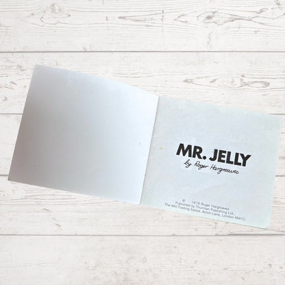 Original 1970s Mr Men Book, Mr Jelly by Roger Hargreaves. 1976. Great gift idea