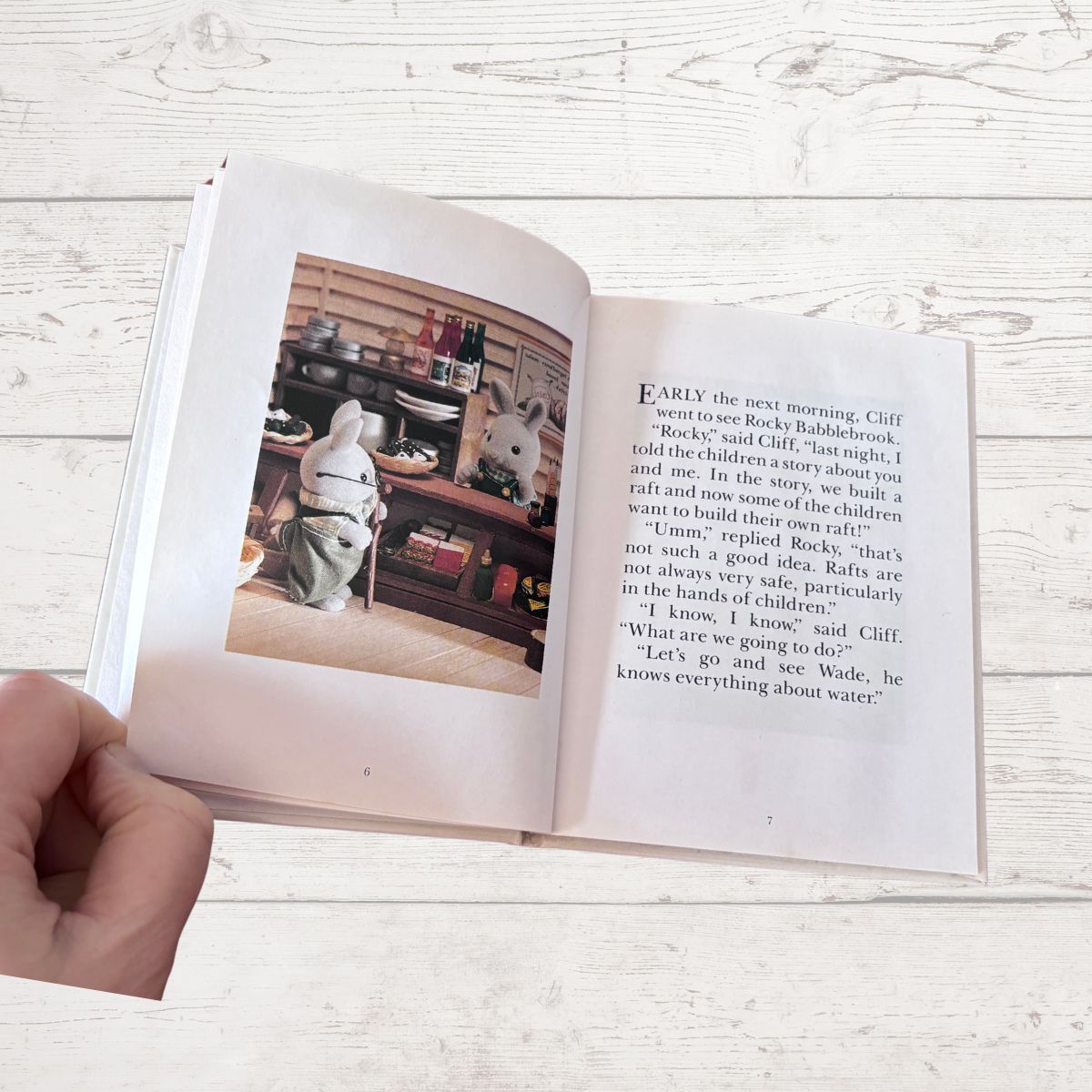 Open book with a photo 