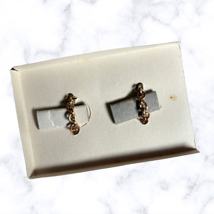 Stunning Vintage Gold Tone Stratton Geometric Cufflinks in Original Box - Perfect Gift Idea