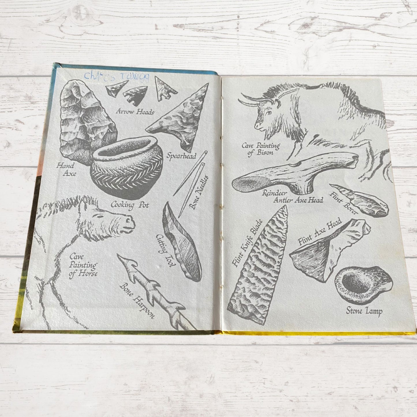 Vintage 1960s ladybird book.  Stone Age Man in Britain . An Adventure from History. Series 561