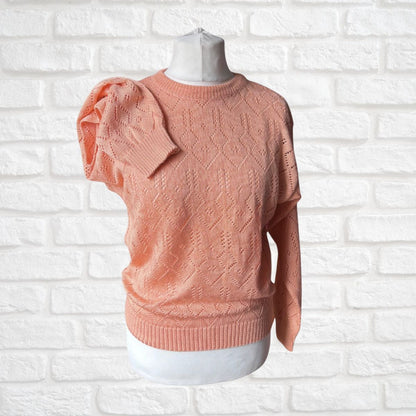 Peach vintage crew neck sweater 